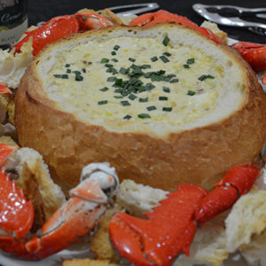 Spanner Crab and Leek Cob Loaf