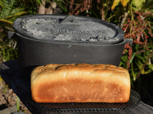 Camp oven Bread in tin